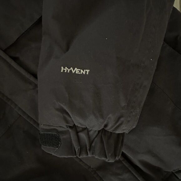 The North Face Jacket Womens XL Black Goose Down Faux Fur Coat Parka Hyvent - Picture 6 of 14